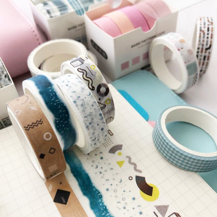 5rolls /Box 3m Washi DIY Decoration Handbook Tape Set