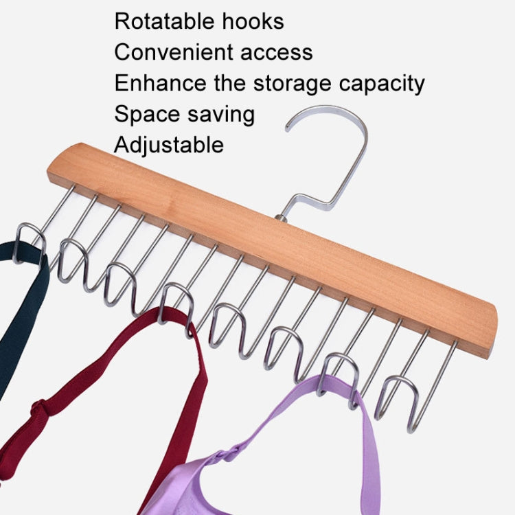 Wooden Sling Hanger Lingerie Vest Tie Organizer Household Wave Drying Racks