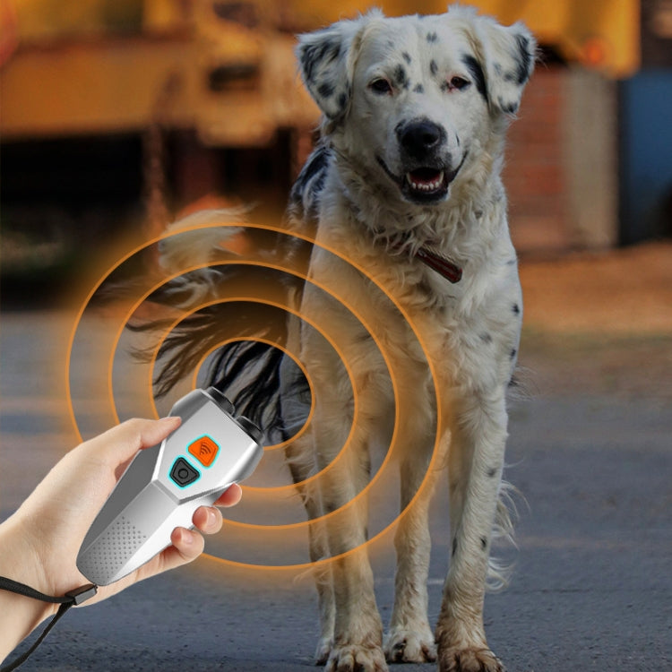 Ultrasonic Dog Repeller Stop Barker Dual Probe High Power Repeller Handheld Dog Trainer