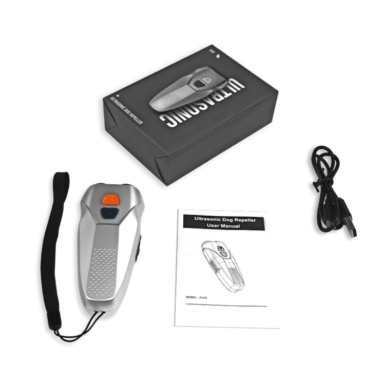 Ultrasonic Dog Repeller Stop Barker Dual Probe High Power Repeller Handheld Dog Trainer