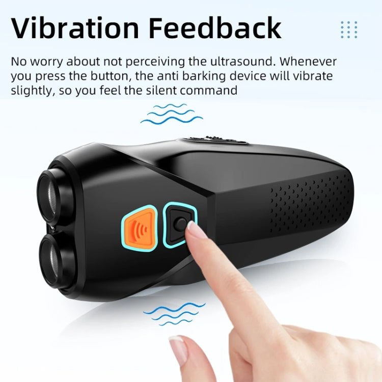 Ultrasonic Dog Repeller Stop Barker Dual Probe High Power Repeller Handheld Dog Trainer