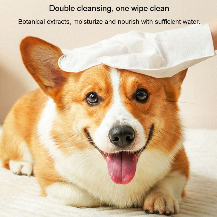 KIMHOME Pet No-Rinse Gloves Wipes Dogs Cats Bathing Deodorizing Cleaning Dry Cleaning Pet Supplies