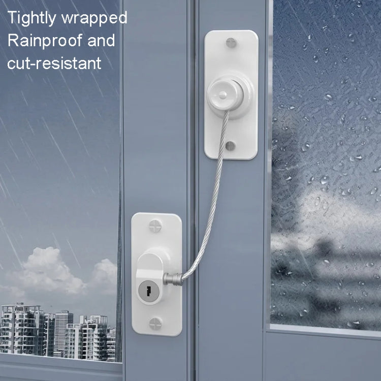 Multifunctional Children Window Safety Lock With Key Refrigerator Cabinet Lock Dual Purpose Limator