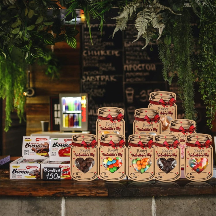 Valentine Day Bottle Shape Greeting Card Holiday Gift Exchange Card Kids Party Favor Message Card