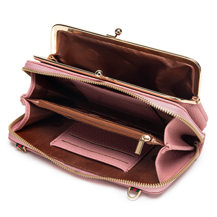 Embroidered Large Capacity Single-shoulder Phone Bag Crossbody Zipper Long Ladies Wallet