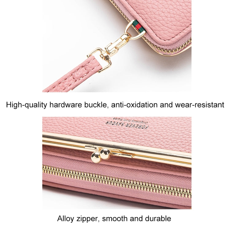 Embroidered Large Capacity Single-shoulder Phone Bag Crossbody Zipper Long Ladies Wallet