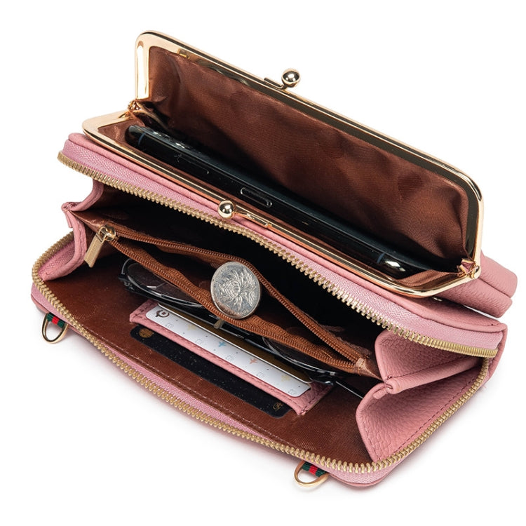 Embroidered Large Capacity Single-shoulder Phone Bag Crossbody Zipper Long Ladies Wallet