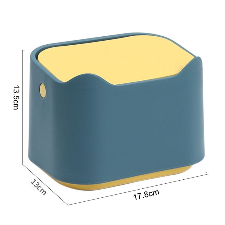 Push Type Desktop Wastebasket Small Odor-Isolating Pet Litter Pan