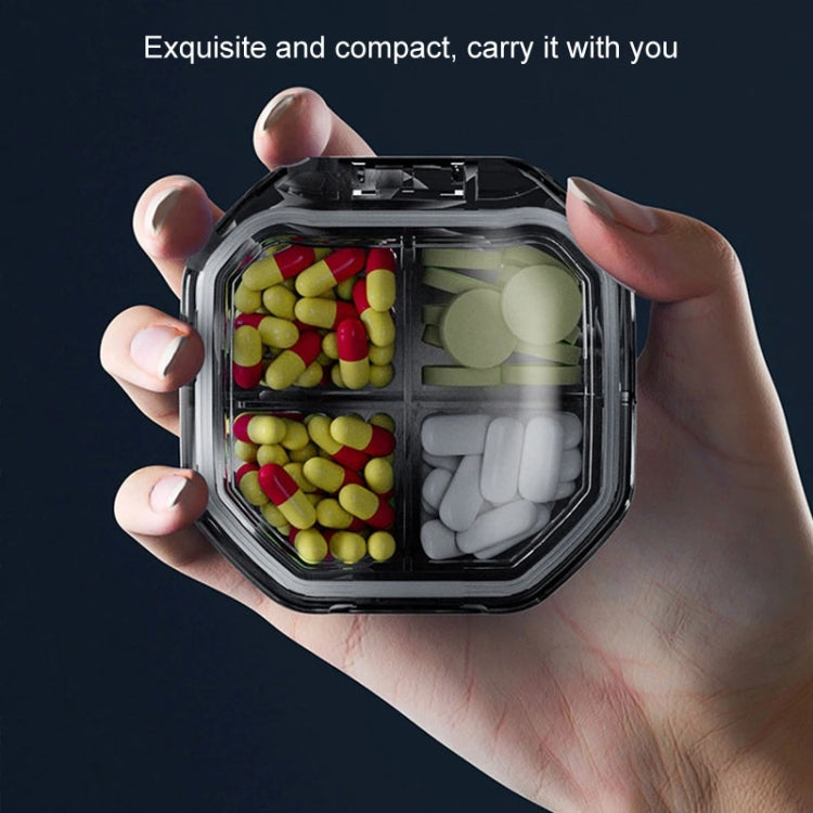 Portable Mini Compartmentalized Sealed Pill Box Weekly Morning And Evening Pill Capsule Dispensing Box