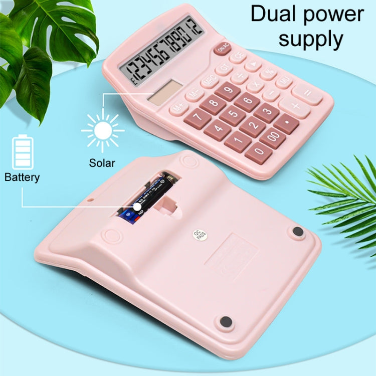 12-Digit Large Screen Solar Dual Power Calculator Student Exam Accounting Office Supplies