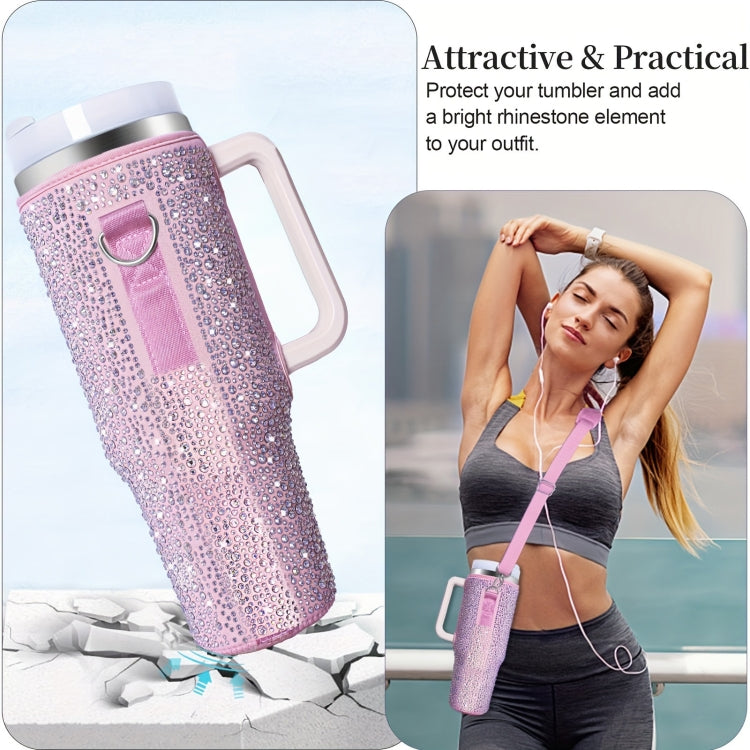 For Stanley 40oz Cup Hot Diamond Cover Neoprene Insulated Portable Bottle Cover