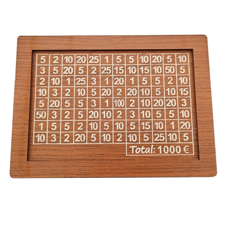 Wooden Money Box Piggy Bank With Counter Home Library Decoration