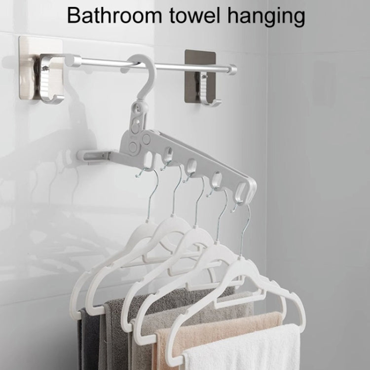 Foldable 5-Hole Clothes Hanging Rack Traveling Portable Clothing Hooks