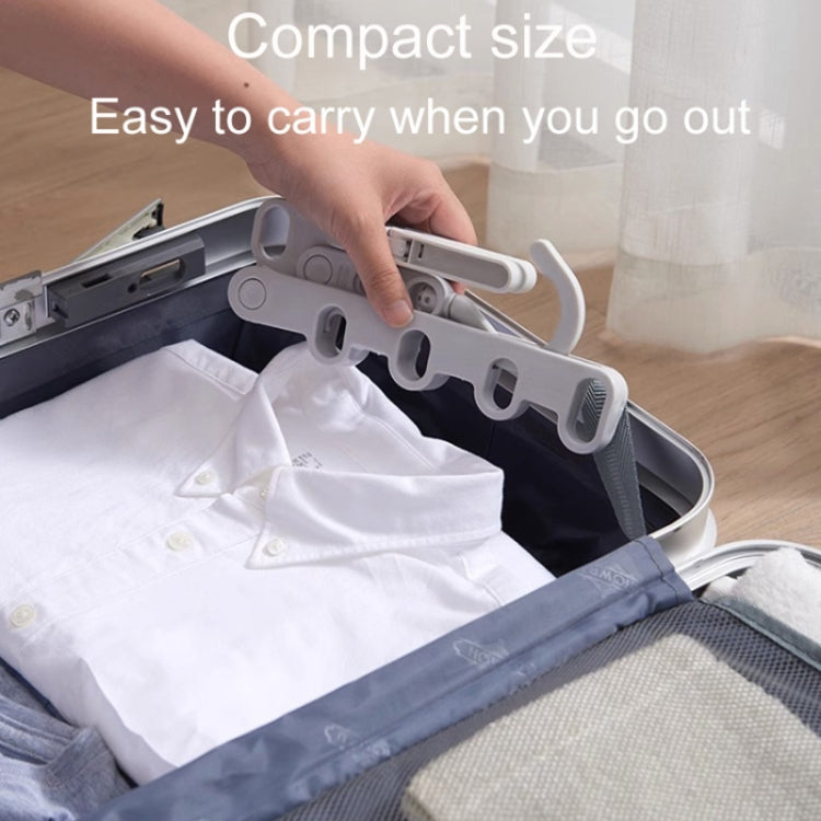 Foldable 5-Hole Clothes Hanging Rack Traveling Portable Clothing Hooks