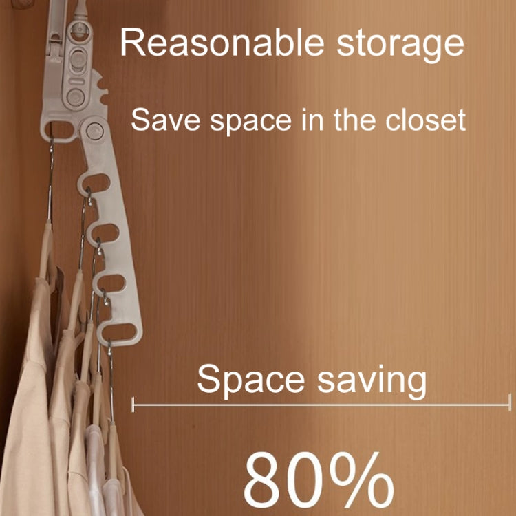 Foldable 5-Hole Clothes Hanging Rack Traveling Portable Clothing Hooks