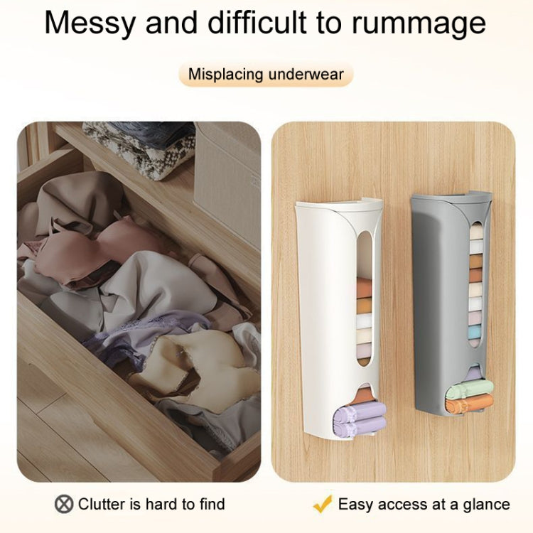 Free Punching Wall Mounted Panty Organizer Household Sock Storage Stand