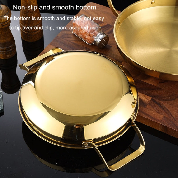 Thickened Stainless Steel Double Ears Pan Seafood Rice Pan Fried Chicken Tray