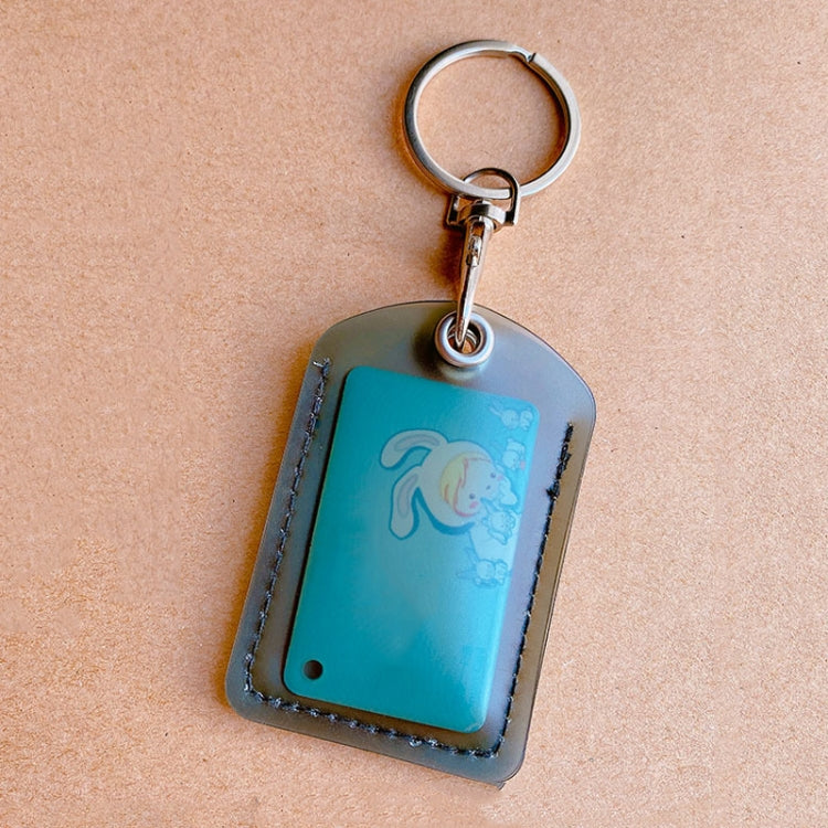 Access Control Elevator Card Holder Proximity Card Protector Keychain With Pull Ring