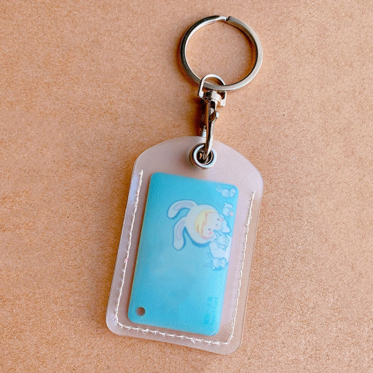 Access Control Elevator Card Holder Proximity Card Protector Keychain With Pull Ring