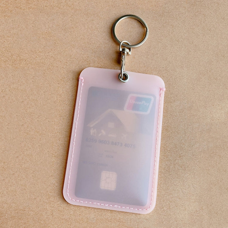 Access Control Elevator Card Holder Proximity Card Protector Keychain With Pull Ring