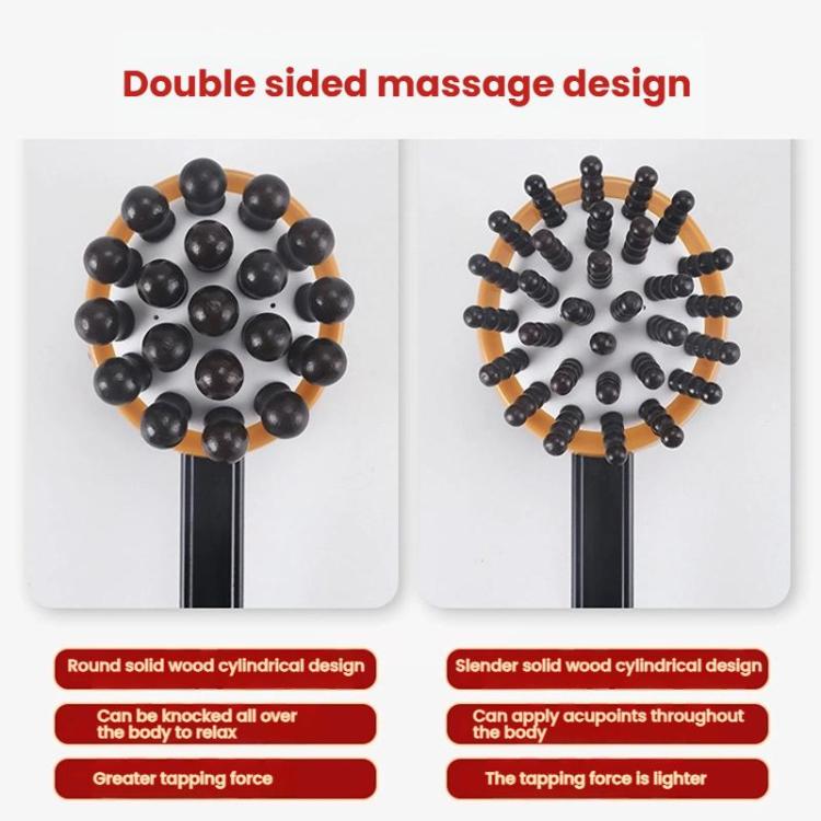Handheld Knocking Fitness Hammer Double Head Meridian Massage Hammer, Round