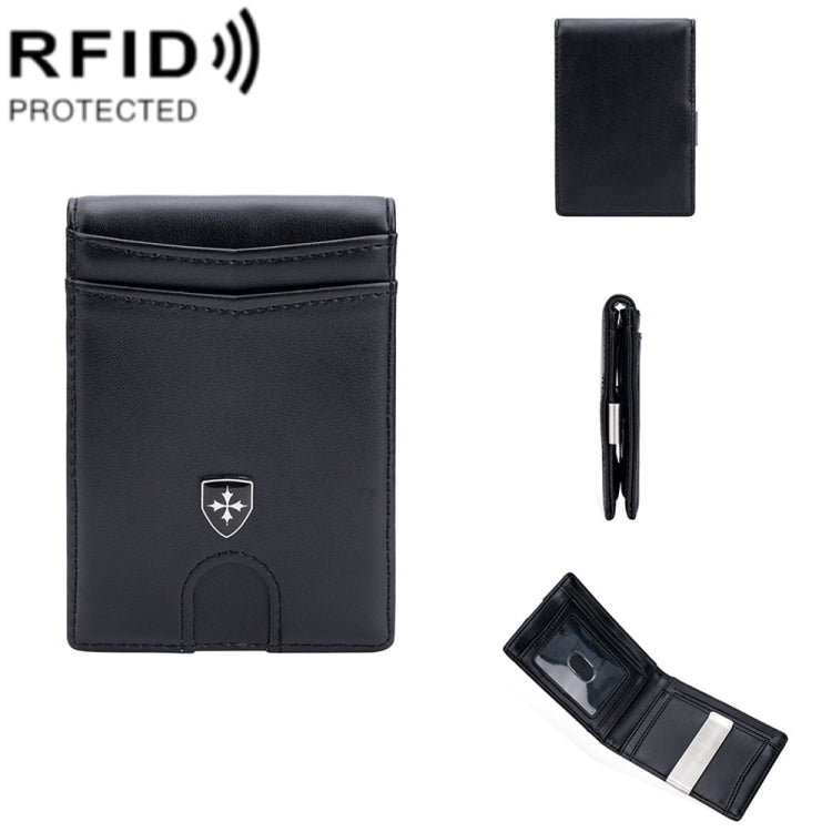 Baellerry RFID Anti-Theft Multi-Card Slot Contrasting Color Wallet Card Holder