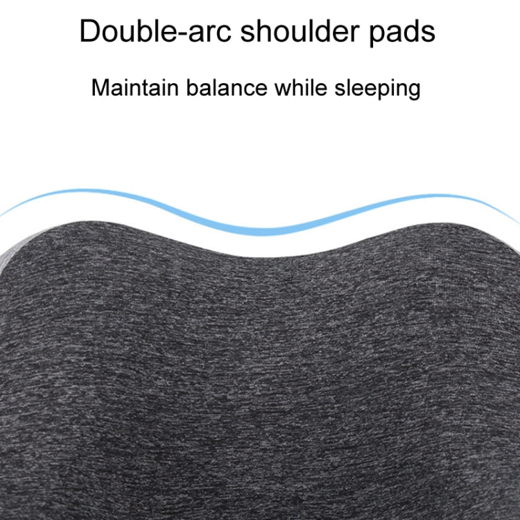 Colorblocking Ice Silk Memory Foam U-Shaped Pillow Portable Napping Neck Care Pillow