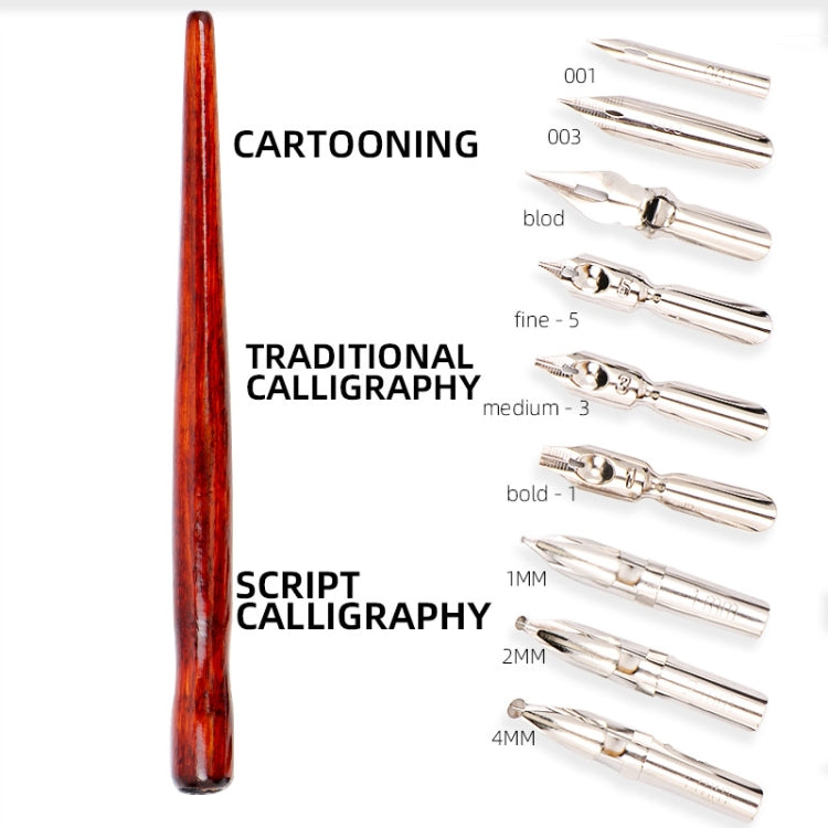 9 Calligraphy Nibs+ Dip Pen Set For Cartoon Sketching Art Drawing