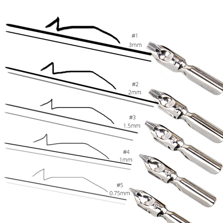 Calligraphy Pen Set Inclined Bar Dip Pen Manga Cartoon Pen With 5 Pen Nib