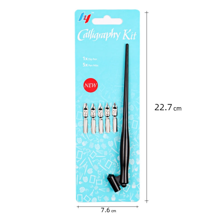 Calligraphy Pen Set Inclined Bar Dip Pen Manga Cartoon Pen With 5 Pen Nib