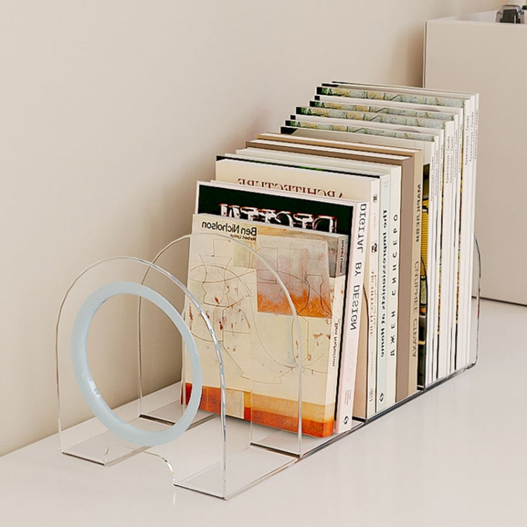 Book Riser Stand Desktop Book Storage Shelf Student Transparent Book Holder