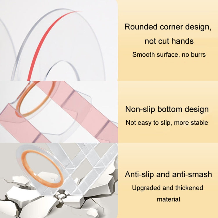 Book Riser Stand Desktop Book Storage Shelf Student Transparent Book Holder