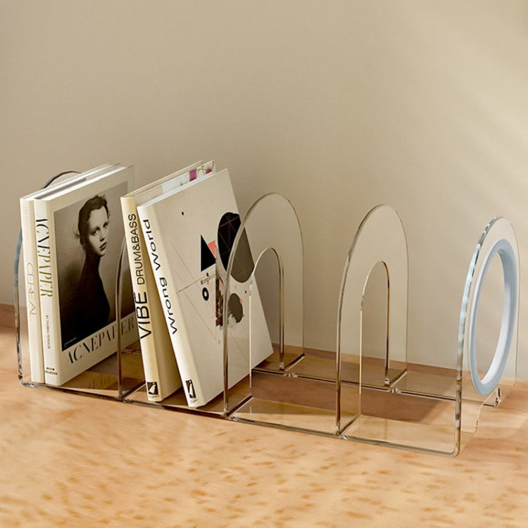 Book Riser Stand Desktop Book Storage Shelf Student Transparent Book Holder