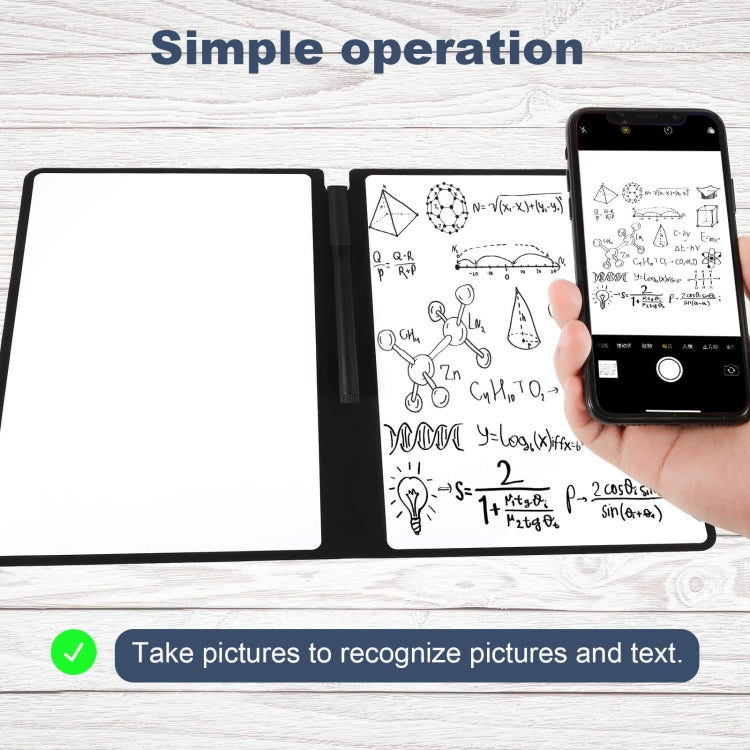 A5 Whiteboard Notebook Portable Erasable Draft Book Note Message Board