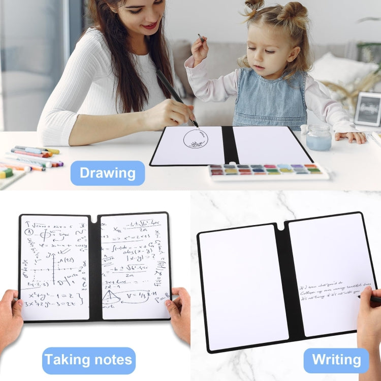 A5 Whiteboard Notebook Portable Erasable Draft Book Note Message Board