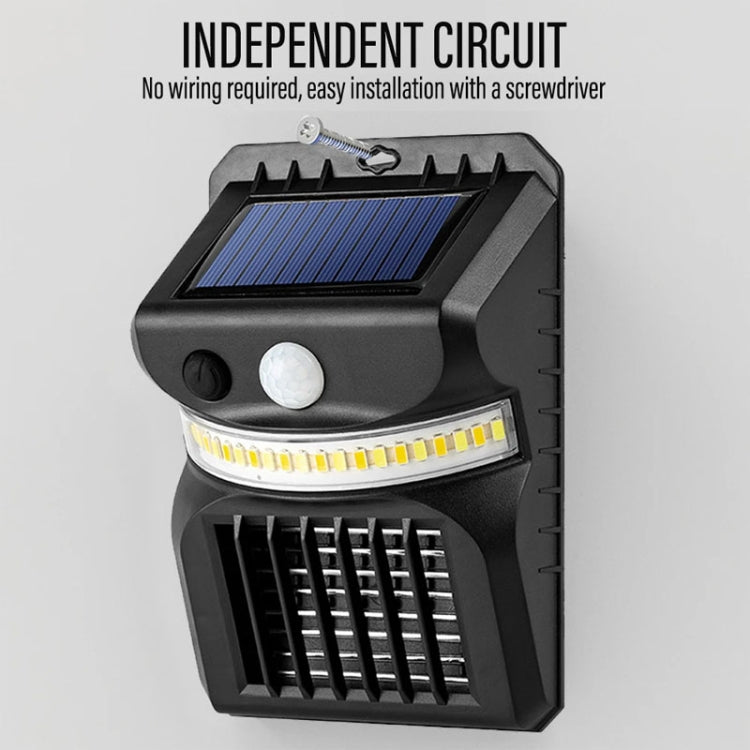 E-SMARTER W792 LED Solar Wall Light With Purple Light Mosquito Control Function Human Intelligent Sensor Outdoor Garden Lamp