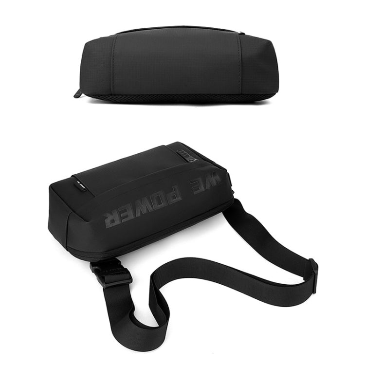 WEPOWER Men Casual Single Shoulder Crossbody Bag Functional Style Chest Bag