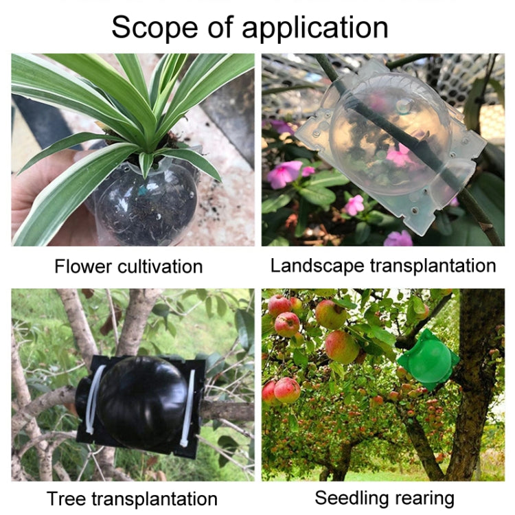 2pcs Plants Growth High Pressure Box Spherical Root Controller Grafting Root Cases
