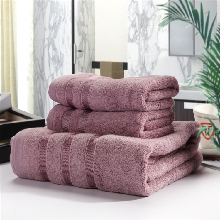 3pcs /Set Soft & Plush Towel Set Bamboo Fiber Cotton Bath Towel Washcloth For Bathroom