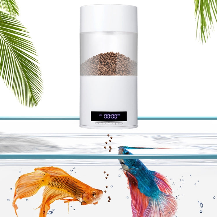 USB Direct Plug / Battery Dual-Use Automatic Fish Feeder Timing Dosing Feeder