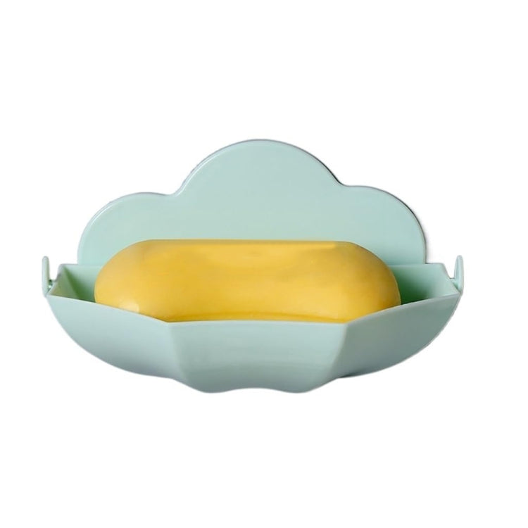 Cloud-shaped Soap Box Drain-free Wall-mounted Cute Soap Rack