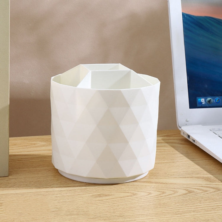 Desktop Rotating Pen Holder Large Capacity Stationery Storage Box Makeup Brush Storage Bucket