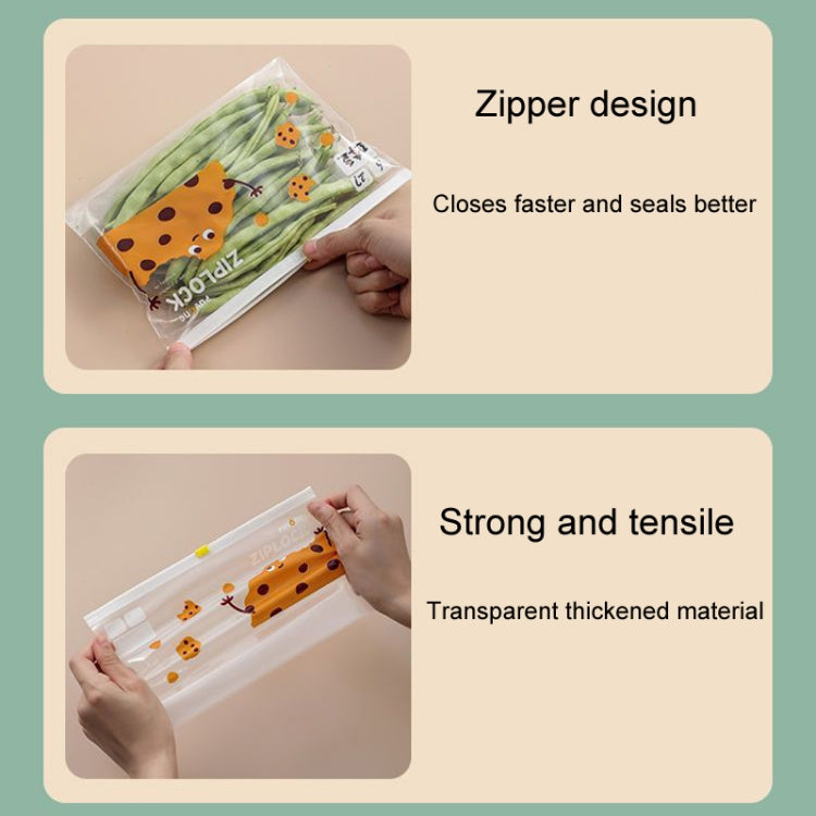 Household Food Sealing Storage Bag Refrigerator Zipper Fresh Pocket, Medium 20pcs / Box, Large 15pcs / Box