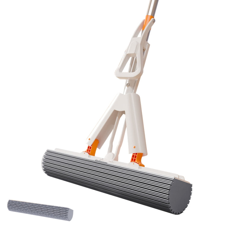 Household Water Absorbent Telescopic Pole Mop Lazy Hands-Free Folding Mop Random Color Delivery, 28cm+1 Cotton Head, 28cm+2 Cotton Heads, 28cm+3 Cotton Heads, 35cm+1 Cotton Head, 35cm+2 Cotton Heads