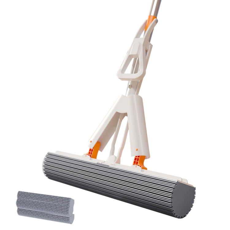 Household Water Absorbent Telescopic Pole Mop Lazy Hands-Free Folding Mop Random Color Delivery, 28cm+1 Cotton Head, 28cm+2 Cotton Heads, 28cm+3 Cotton Heads, 35cm+1 Cotton Head, 35cm+2 Cotton Heads