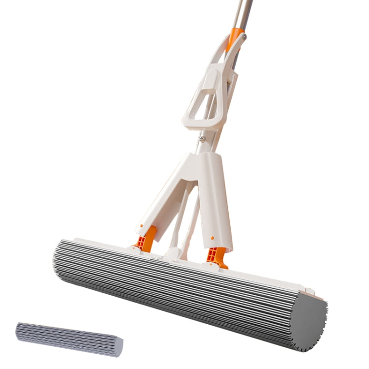 Household Water Absorbent Telescopic Pole Mop Lazy Hands-Free Folding Mop Random Color Delivery, 28cm+1 Cotton Head, 28cm+2 Cotton Heads, 28cm+3 Cotton Heads, 35cm+1 Cotton Head, 35cm+2 Cotton Heads