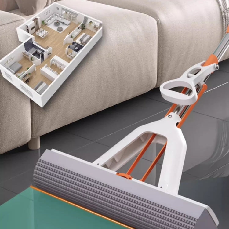 Household Water Absorbent Telescopic Pole Mop Lazy Hands-Free Folding Mop Random Color Delivery, 28cm+1 Cotton Head, 28cm+2 Cotton Heads, 28cm+3 Cotton Heads, 35cm+1 Cotton Head, 35cm+2 Cotton Heads