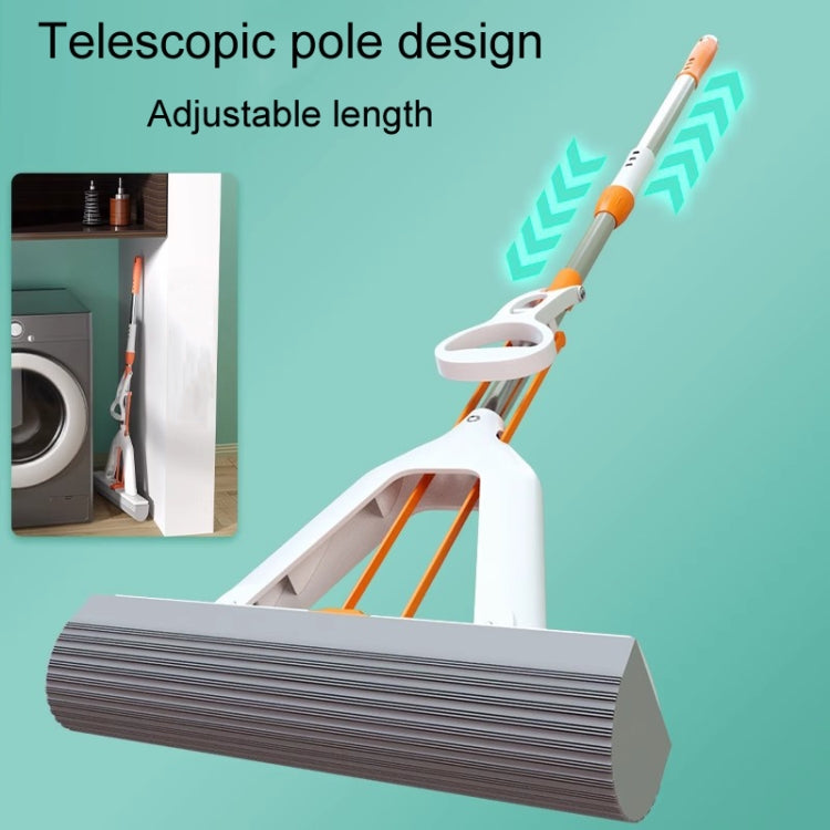 Household Water Absorbent Telescopic Pole Mop Lazy Hands-Free Folding Mop Random Color Delivery, 28cm+1 Cotton Head, 28cm+2 Cotton Heads, 28cm+3 Cotton Heads, 35cm+1 Cotton Head, 35cm+2 Cotton Heads