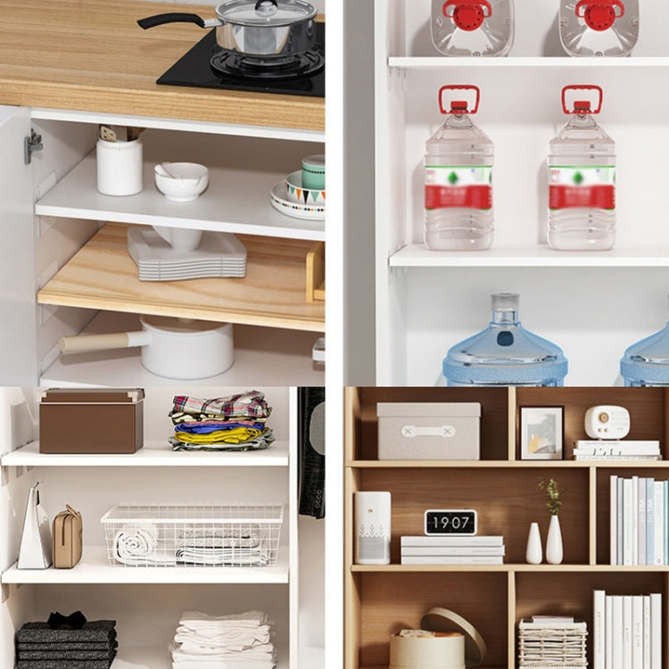 4pcs Partition Bracket No Punch Right Angle Laminate Shelf Wardrobe Partition Board Fixing Holder, 7x7cm, 7x15cm