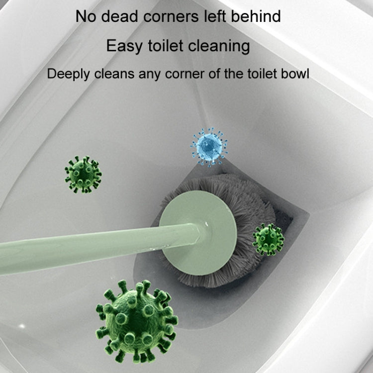 Cute Cartoon Toilet Brush Bathroom Cornerless Wall Mounted With Base Cleaning Brush